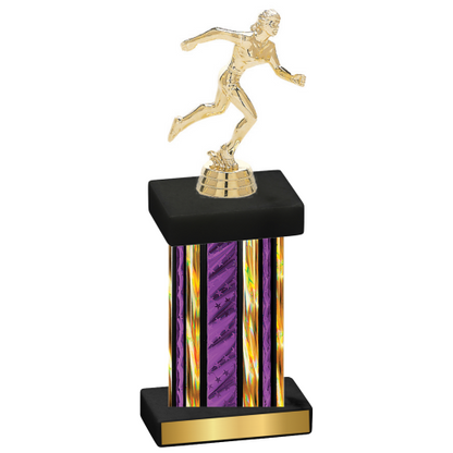 Single Purple Glacier Running Trophy