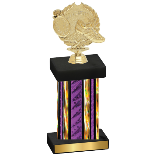 Single Purple Glacier Running Trophy