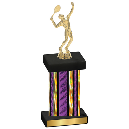 Single Purple Glacier Tennis Trophy