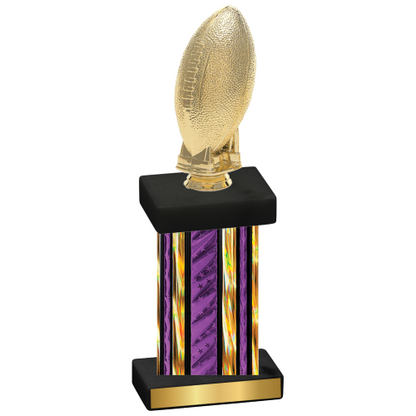 Single Purple Glacier Football Trophy