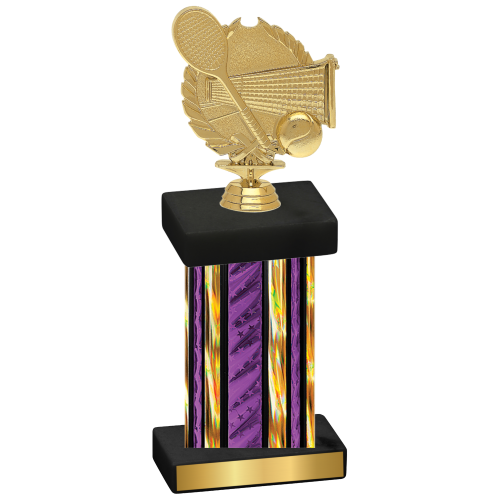 Single Purple Glacier Tennis Trophy