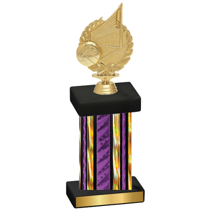 Single Purple Glacier Volleyball Trophy