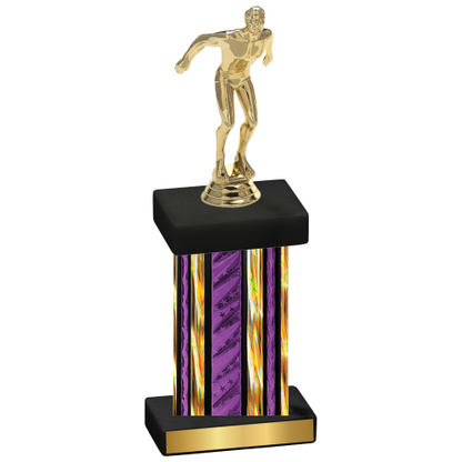 Single Purple Glacier Swimming Trophy