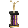 Single Purple Glacier Cheerleading Trophy