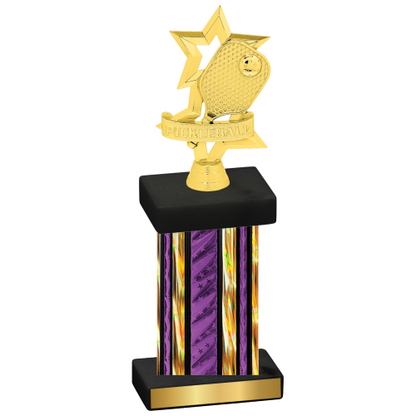 Single Purple Glacier Pickleball Trophy