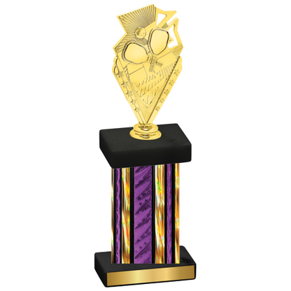 Single Purple Glacier Pickleball Trophy