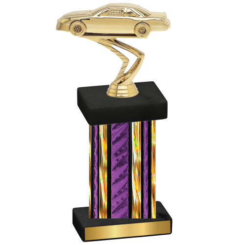 Single Purple Glacier Cars Trophy