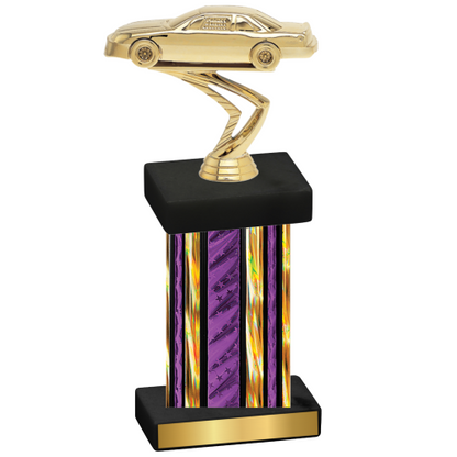 Single Purple Glacier Cars Trophy