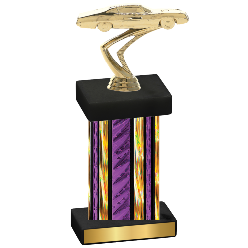 Single Purple Glacier Cars Trophy