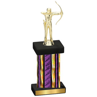 Single Purple Glacier Archery Trophy