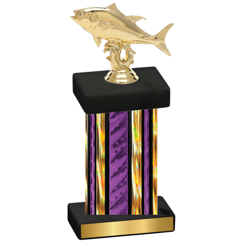 Single Purple Glacier Fishing Trophy