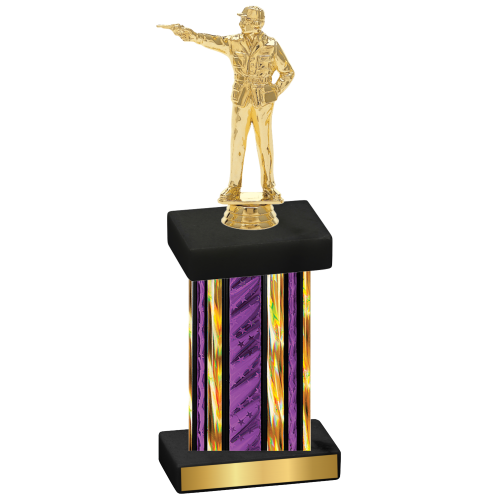 Single Purple Glacier Shooter Trophy