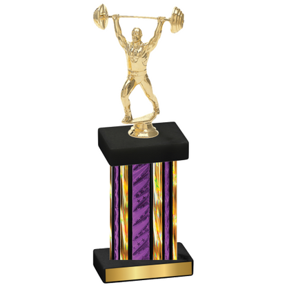 Single Purple Glacier Weights Trophy