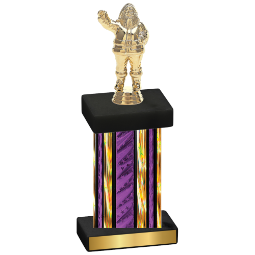 Single Purple Glacier Holiday Trophy