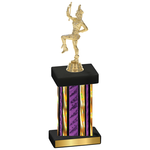 Single Purple Glacier Majorette Trophy