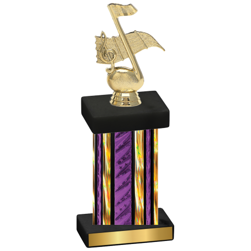 Single Purple Glacier Music Trophy