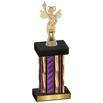 Single Purple Glacier Academics Trophy