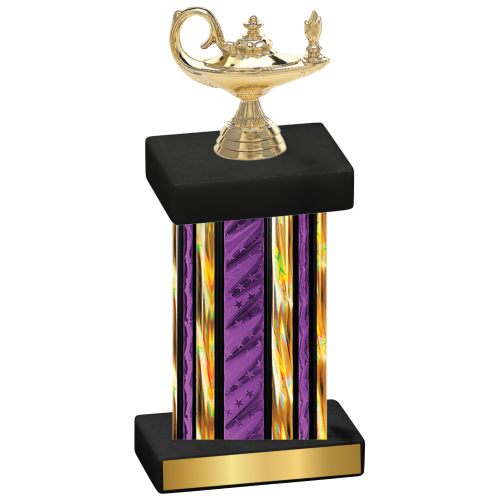 Single Purple Glacier Academics Trophy