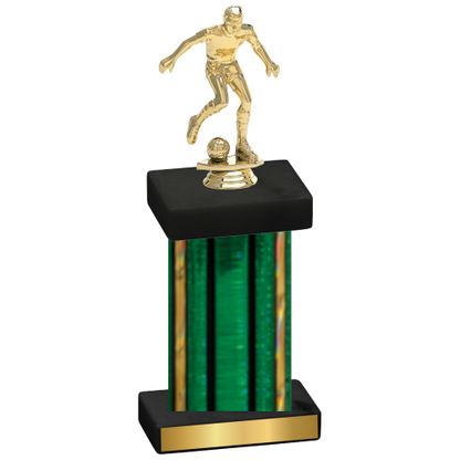 Single Green Glacier Soccer Trophy