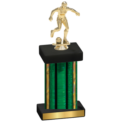 Single Green Glacier Soccer Trophy