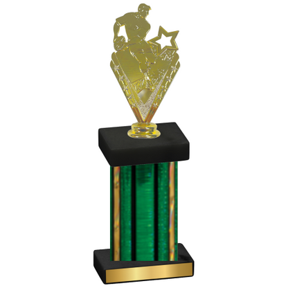 Single Green Glacier Rugby Trophy