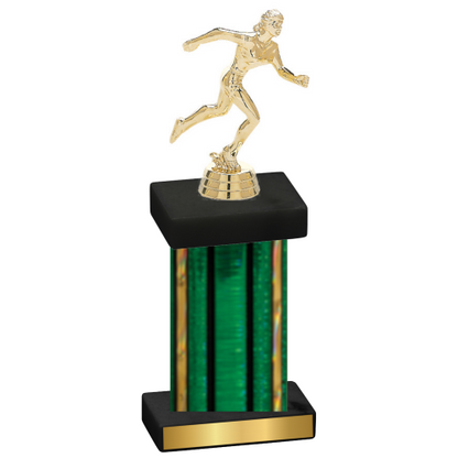 Single Green Glacier Running Trophy