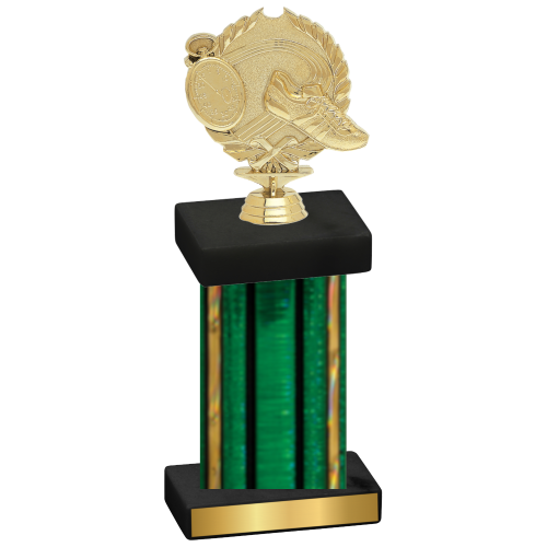 Single Green Glacier Running Trophy