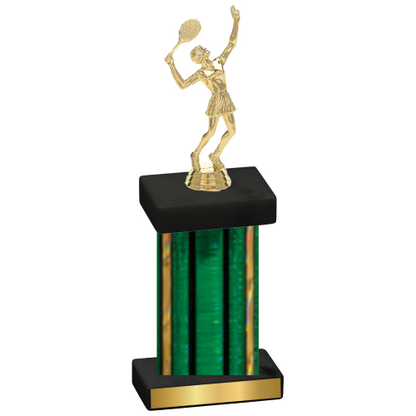 Single Green Glacier Tennis Trophy