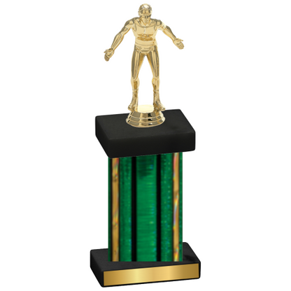 Single Green Glacier Wrestling Trophy