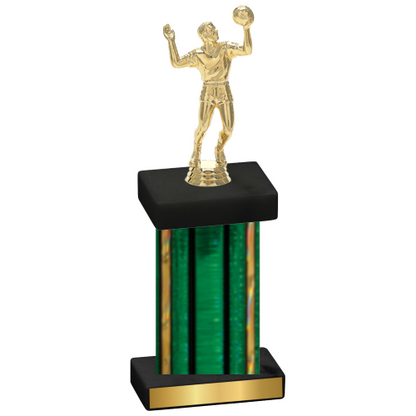 Single Green Glacier Volleyball Trophy