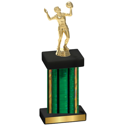 Single Green Glacier Volleyball Trophy