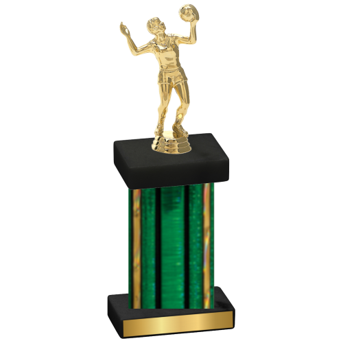 Single Green Glacier Volleyball Trophy