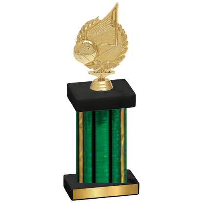 Single Green Glacier Volleyball Trophy