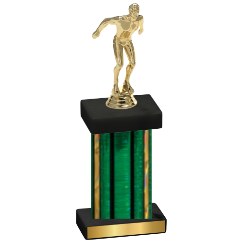 Single Green Glacier Swimming Trophy