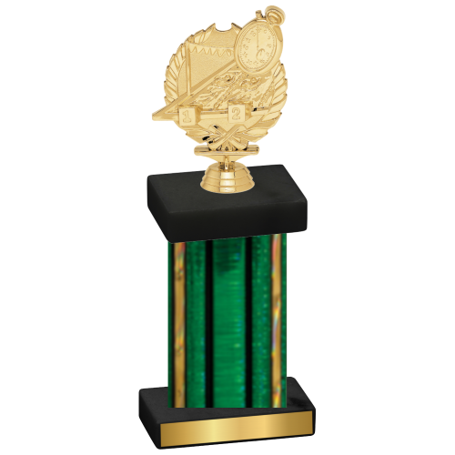 Single Green Glacier Swimming Trophy