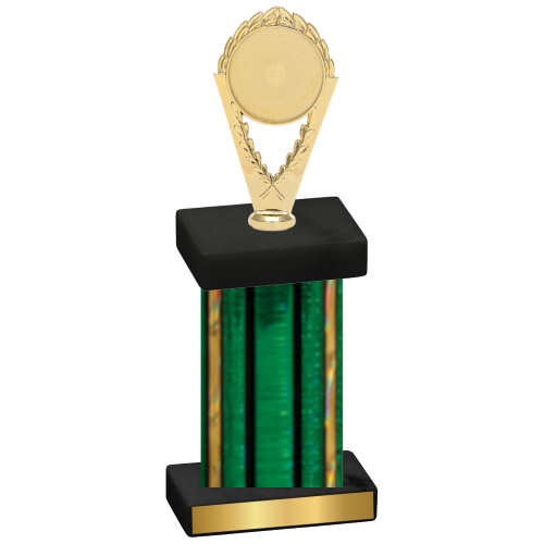 Single Green Glacier Insert Trophy