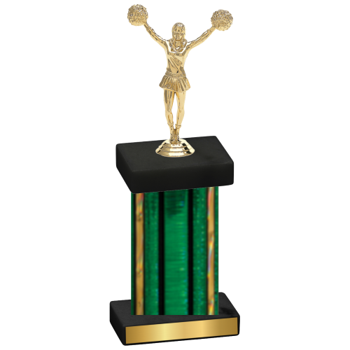 Single Green Glacier Cheerleading Trophy