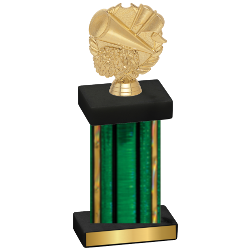 Single Green Glacier Cheerleading Trophy