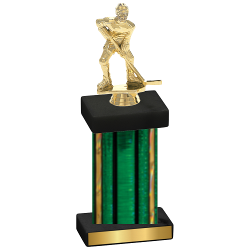 Single Green Glacier Hockey Trophy