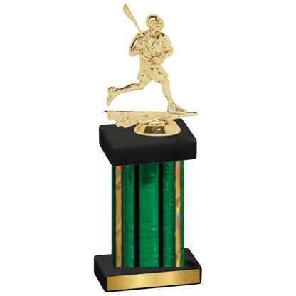 Single Green Glacier Lacrosse Trophy