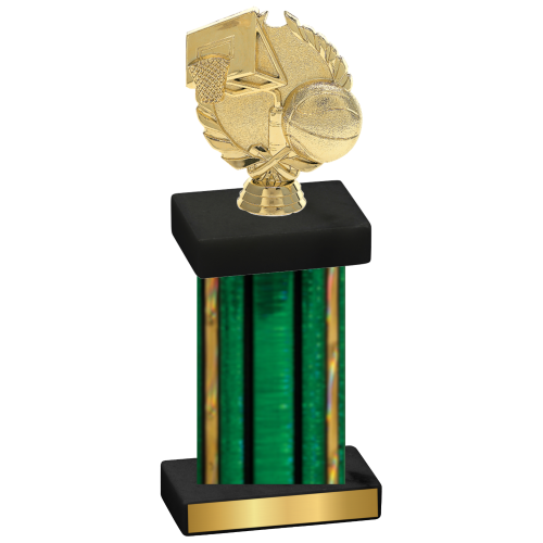 Single Green Glacier Basketball Trophy