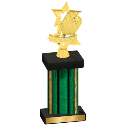 Single Green Glacier Pickleball Trophy