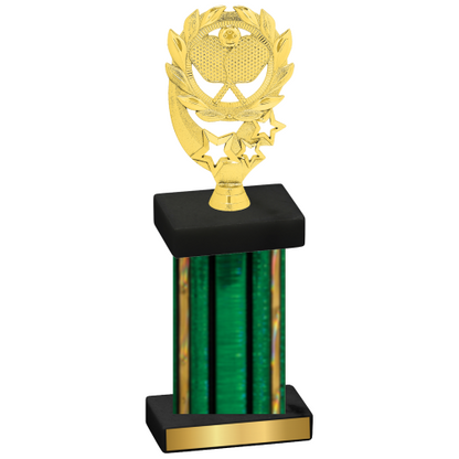 Single Green Glacier Pickleball Trophy