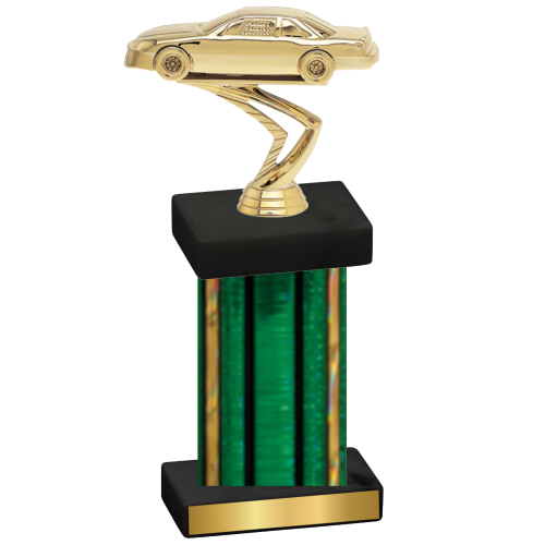 Single Green Glacier Cars Trophy