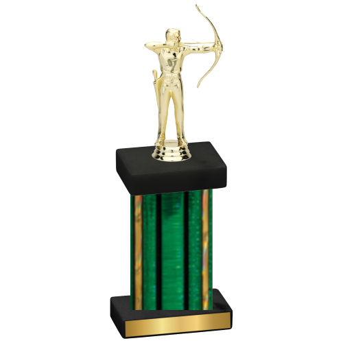 Single Green Glacier Archery Trophy