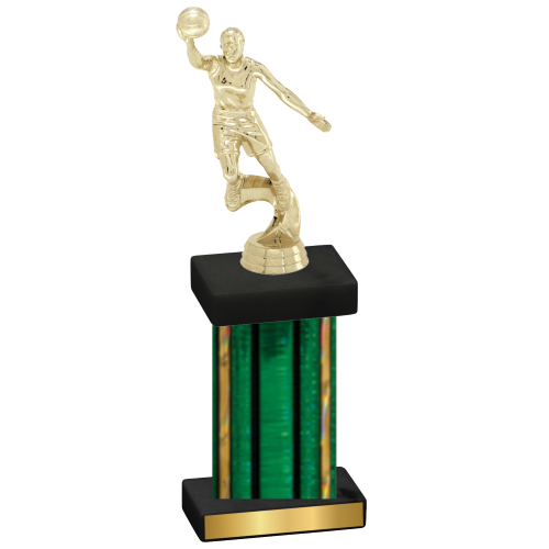 Single Green Glacier Basketball Trophy