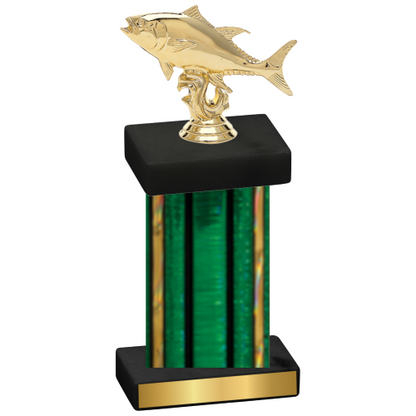 Single Green Glacier Fishing Trophy