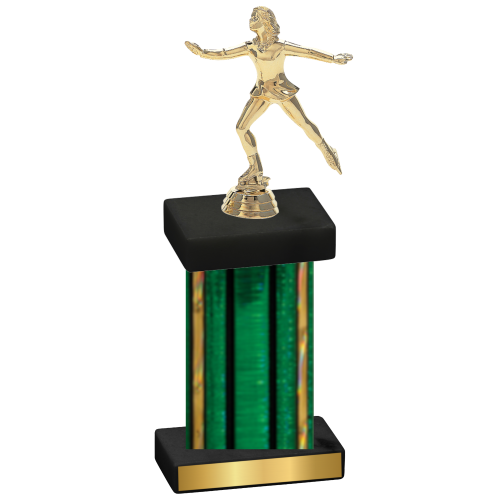 Single Green Glacier Skater Trophy