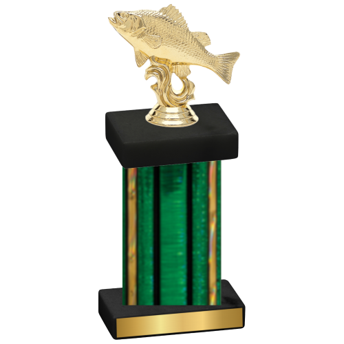 Single Green Glacier Fishing Trophy