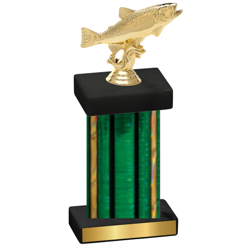 Single Green Glacier Fishing Trophy